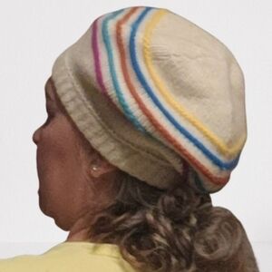 Aris.Lambwool/Angora Beret Hat